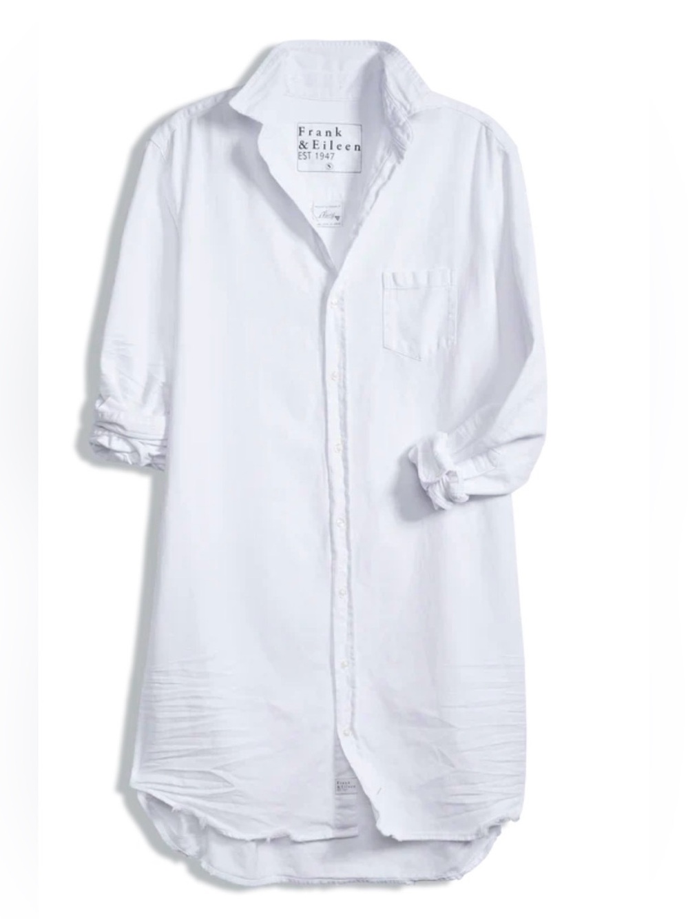 *Like New* Frank & Eileen Classic White Denim Shirt Dress